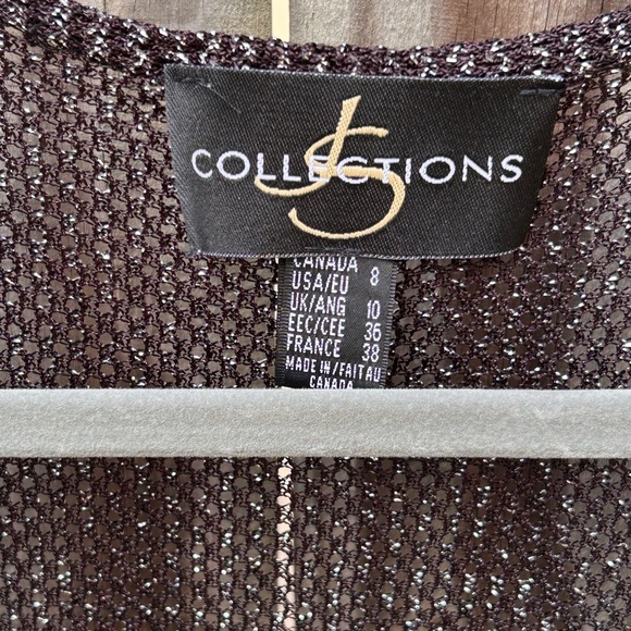 JS Collection black & silver cardigan - size [8] - Picture 2 of 5
